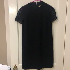 LOFT SS Black Shift Dress
